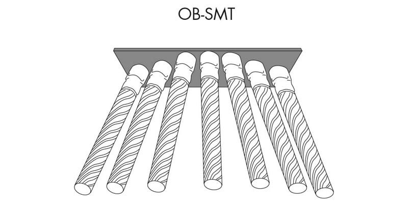 Onkruid borstelsegmenten met staalkabelplukken - OB-SMT - KOTI