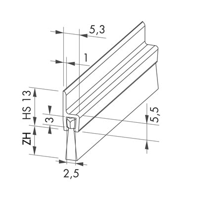 Brosse strip