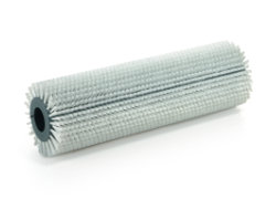Tufted roller brush