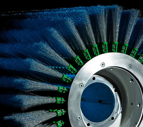 Brosse cassette fibre acier