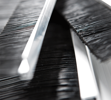 Calfeutrer brosse strip