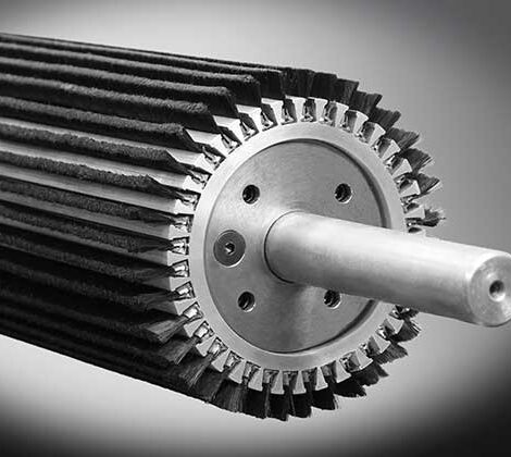 Brosse strip enroulée